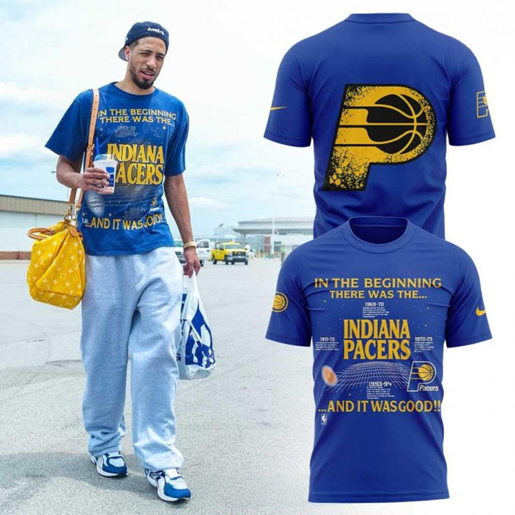 Indiana Pacers In The Beginning There Was The And It Was Good Shirt Indiana Pacers Merch-1