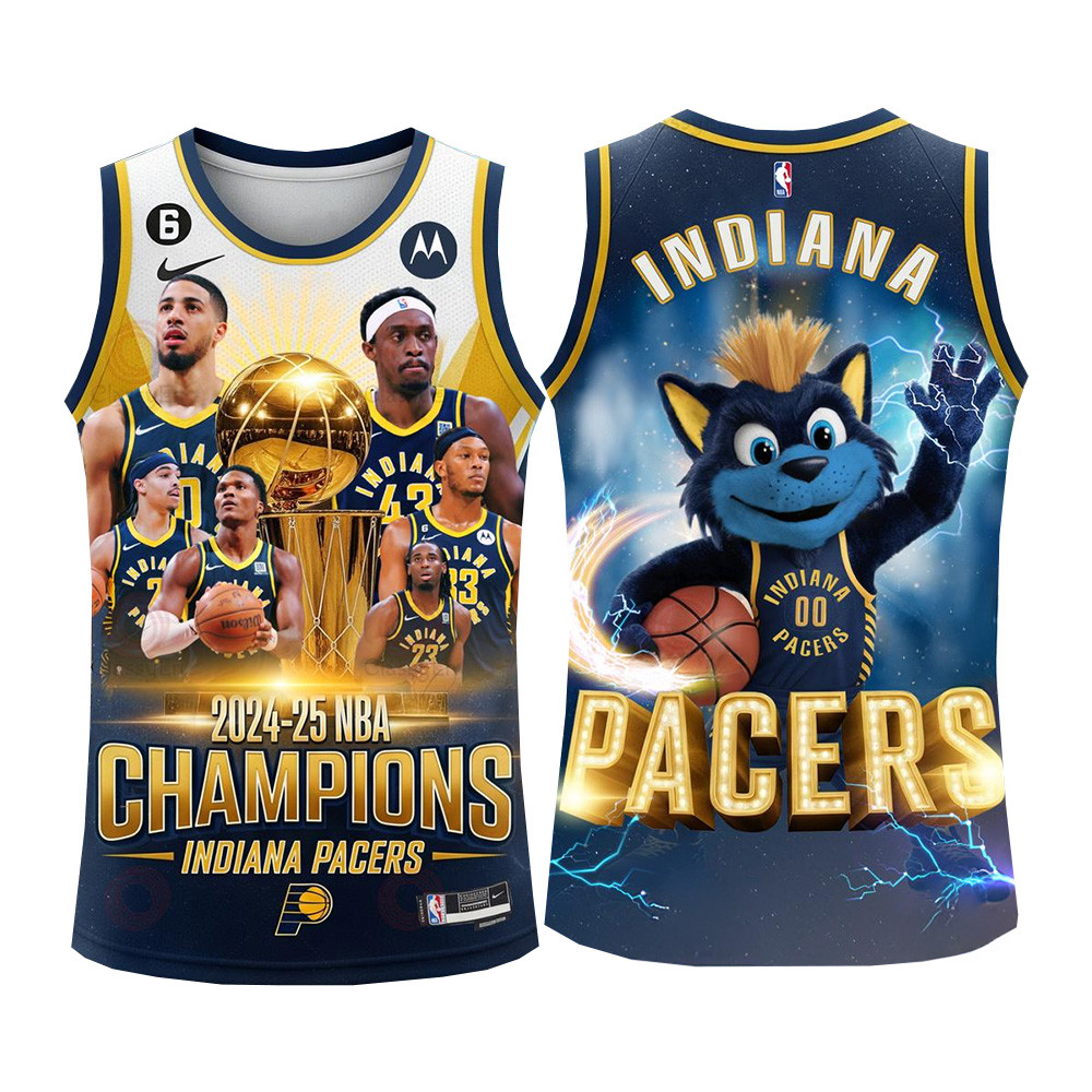Indiana Pacers NBA Champions Basketball Jersey Indiana Pacers Merch Basketball Fan Gift Ideas-1