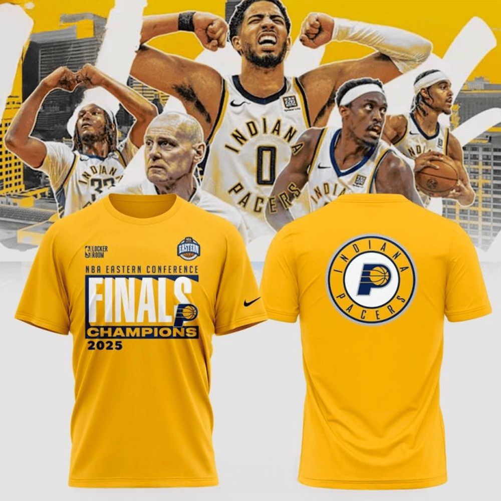 Indiana Pacers NBA Eastern Conference Finals Champions 2025 T-Shirt Indiana Pacers Merch Gifts-1