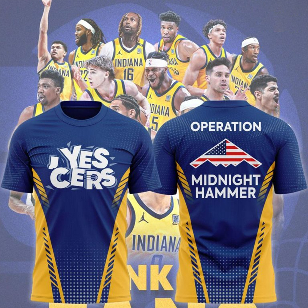 Indiana Pacers Operation Midnight Hammer Special T-Shirt Indiana Pacers Merch Dad Gifts-1