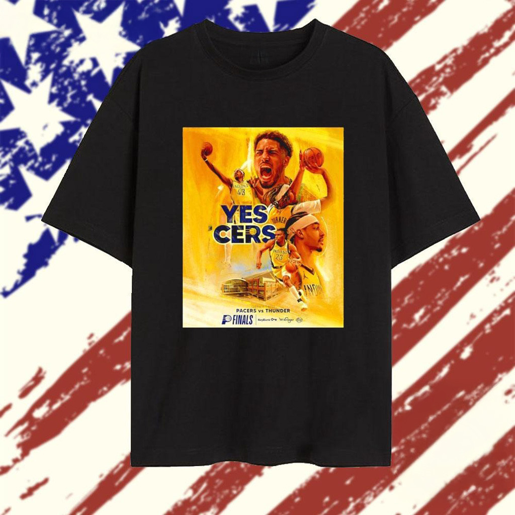 Indiana Pacers Tyrese Haliburton Yes Cers Art T-Shirt-1