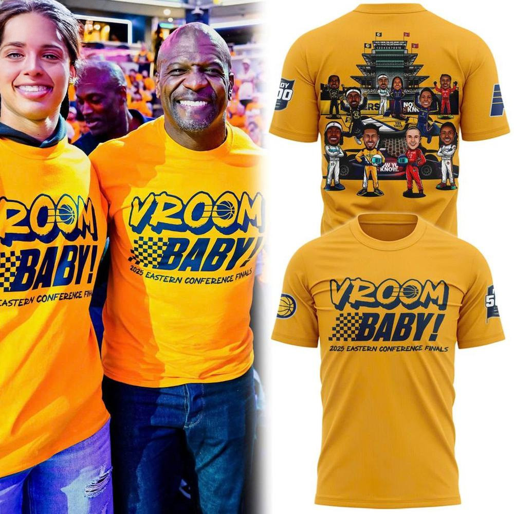 Indiana Pacers Vroom Baby 2025 Eastern Conference Finals Shirt Indiana Pacers Merch-1