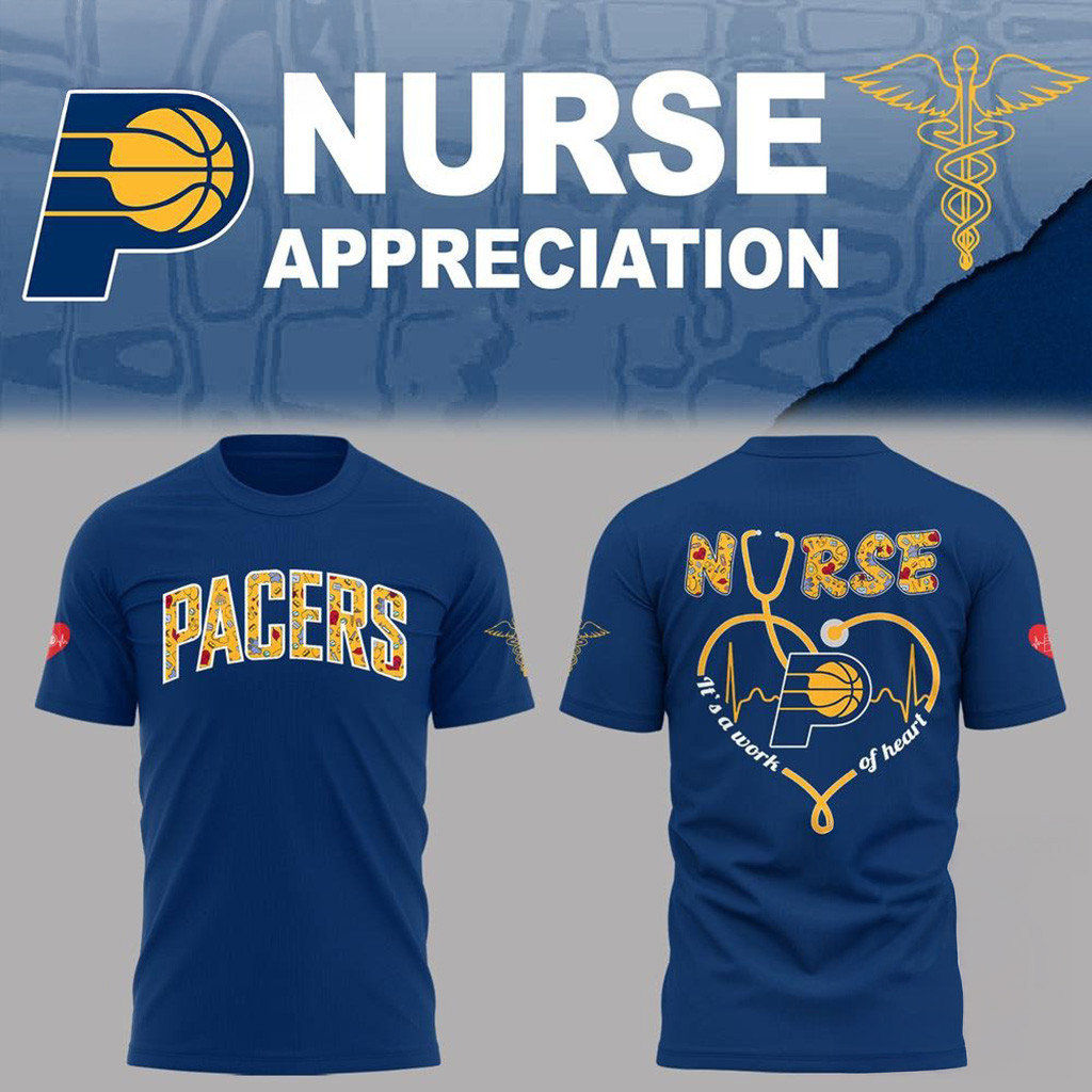 Indiana Pacers X Nurse Appreciation 2025 T-Shirt-1