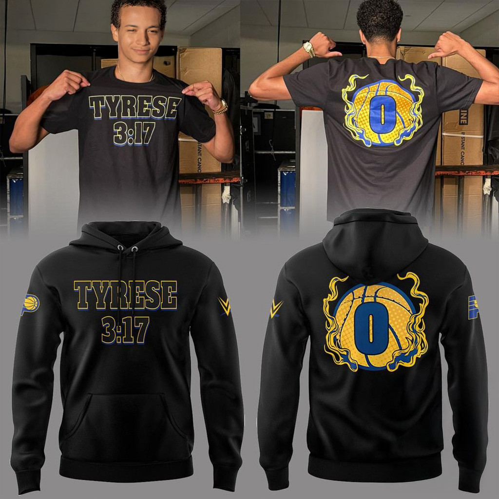 Indiana Pacers X Tyrese Haliburton 2025 Hoodie-1