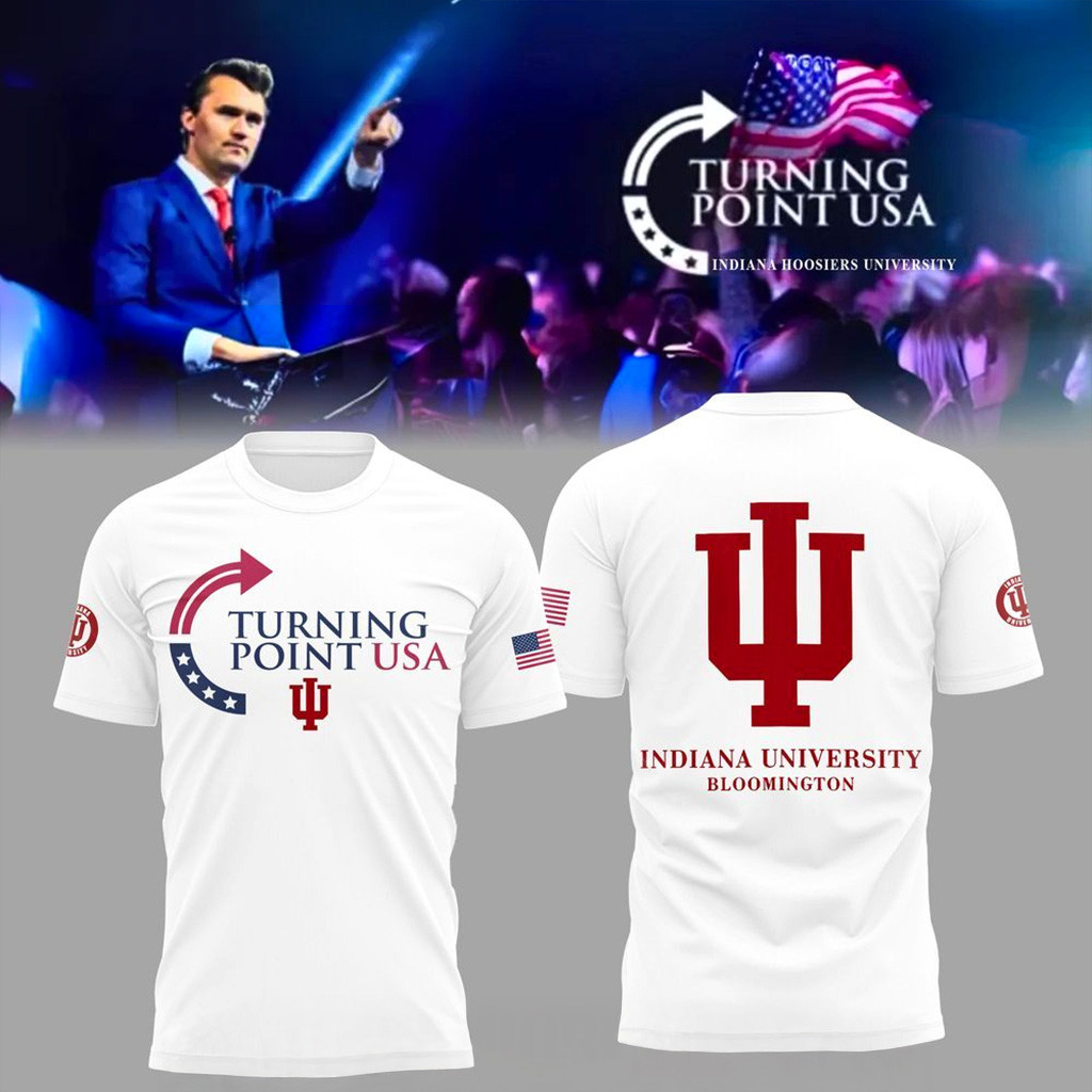 Indiana University x Turning Point USA T-Shirt Fan Merch Xmas Presents For Brother-1