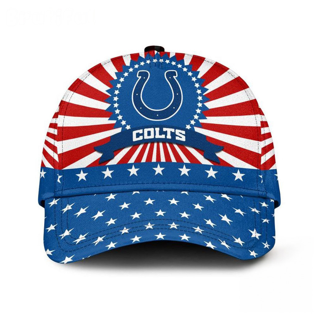 Indianapolis Colts American Flag Pattern Independence Day Hat Indianapolis Colts Merch-1
