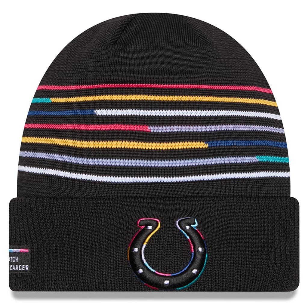 Indianapolis Colts Crucial Catch NFL Beanie 2025 Rainbow Colts Merch Football Gifts For Men-1