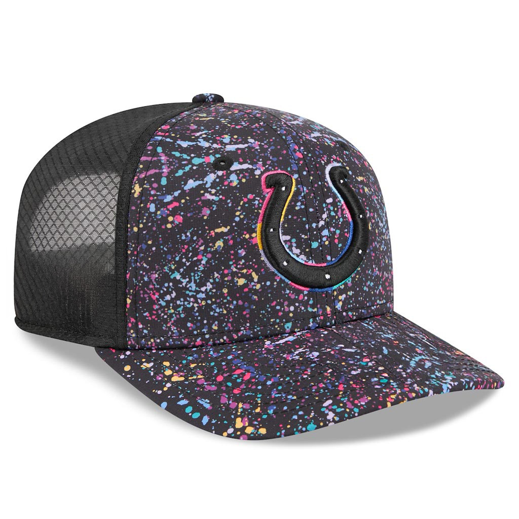 Indianapolis Colts Crucial Catch NFL Trucker Hat 2025 Rainbow Colts Merch-1