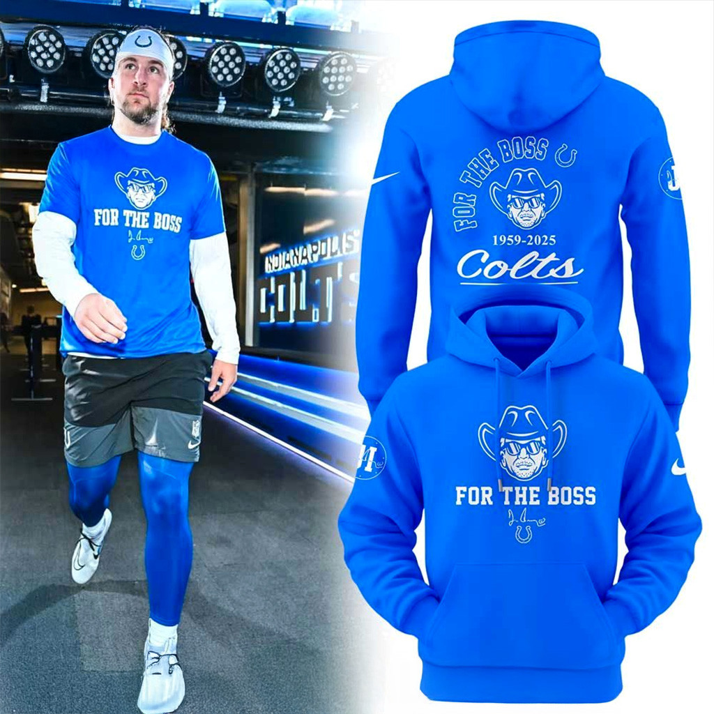 Indianapolis Colts For The Boss Hoodie Indianapolis Colts Merch Best Football Gifts-1