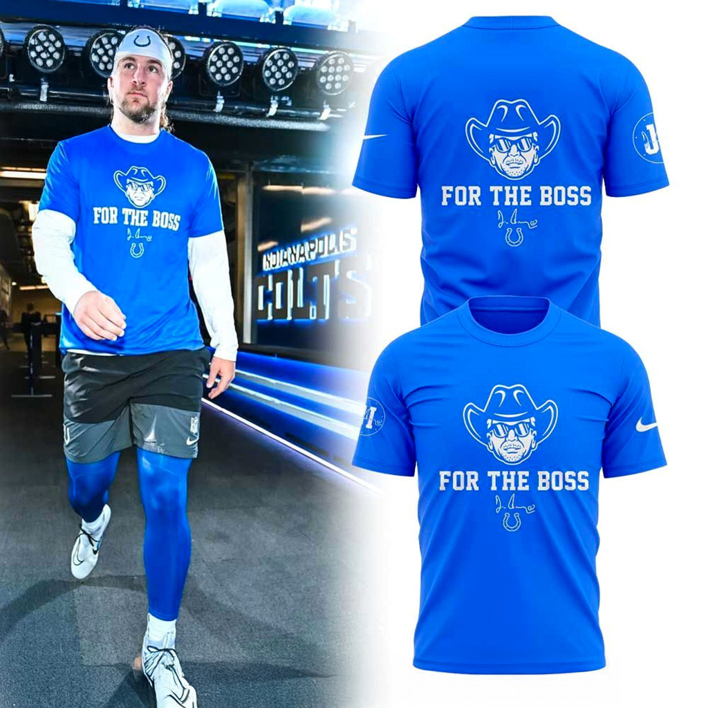 Indianapolis Colts For The Boss T-Shirt Indianapolis Colts Merch Football Gifts For Men-1