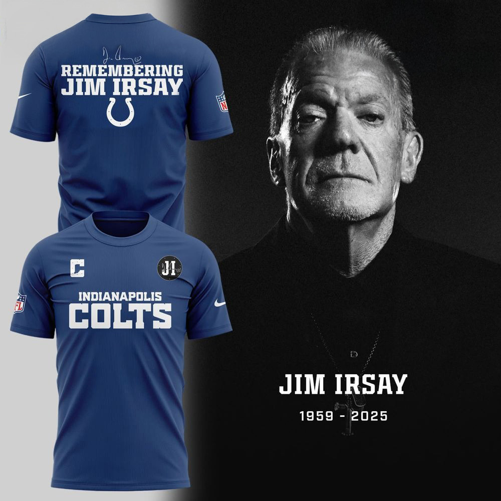 Indianapolis Colts The Boss Jim Irsay Memorial T-Shirt Indianapolis Colts Merch Fans Gifts-1