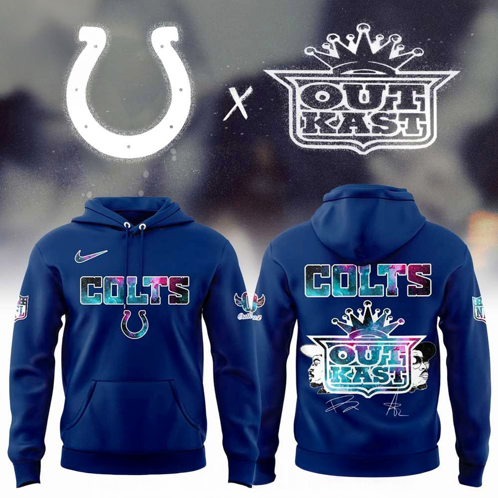 Indianapolis Colts x Outkast Galaxy Signature Hoodie Indianapolis Colts Merch Fan Gifts-1