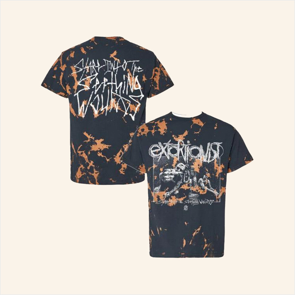 Indie Merch Extortionist Stare Into The Seething Wounds T-Shirt Gifts For Boyfriend-1