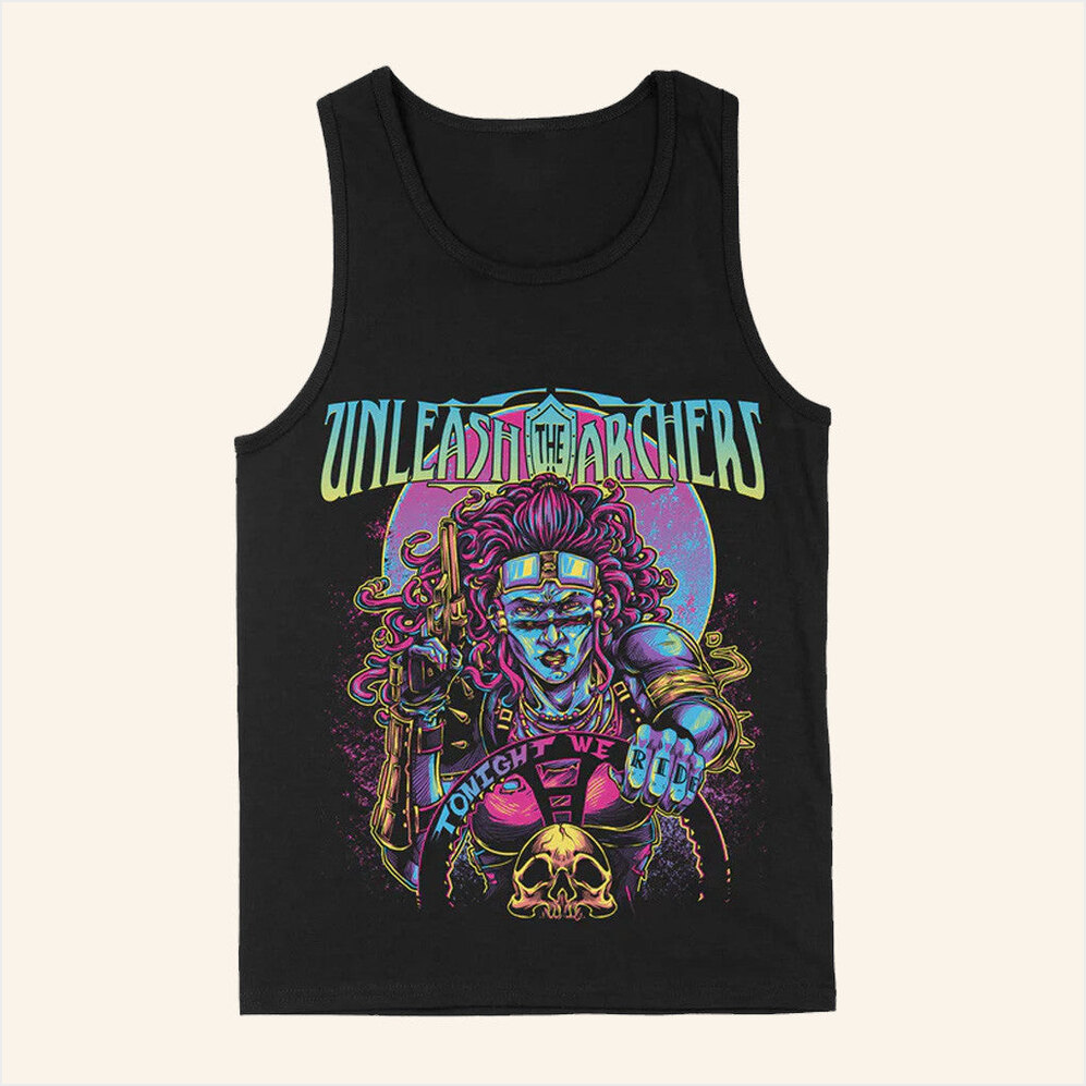 Indiemerchstore Merch Unleash The Archers Tonight We Ride Tank Top Gifts For Him Gifts For BFF-1
