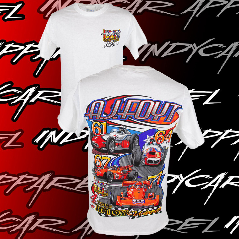 Indy 500 Merch AJ Foyt Four Time Indianapolis 500 Winner Shirt Gifts For Racing Fans-1 Indy 500 Merch AJ Foyt Four Time Indianapolis 500 Winner Shirt Gifts For Racing Fans-1