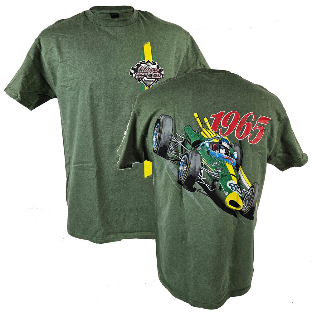 Indy Car Merch Classic Speed 1965 Lotus Shirt Gifts For Father's Day From Wife-1