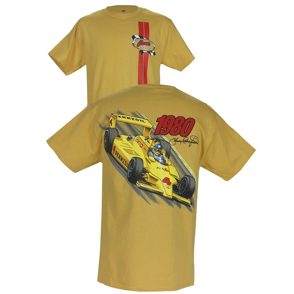 Indy Car Merch Classic Speed 1980 Johnny Rutherford Shirt Good Father's Day Presents-1