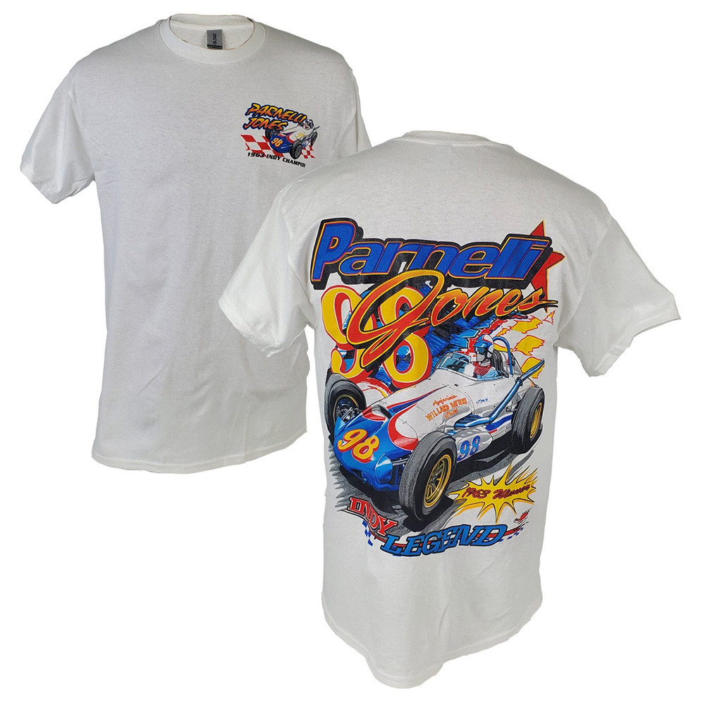 Indy Car Merch Parnelli Jones 1963 Indy Winner Shirt Father's Day Gifts For Racing Fans-1
