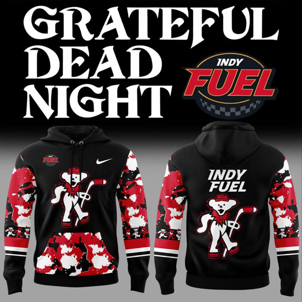 Indy Fuel Grateful Dead Night 2024 Hockey Time Hoodie Cool Gifts For Hockey Fans-1