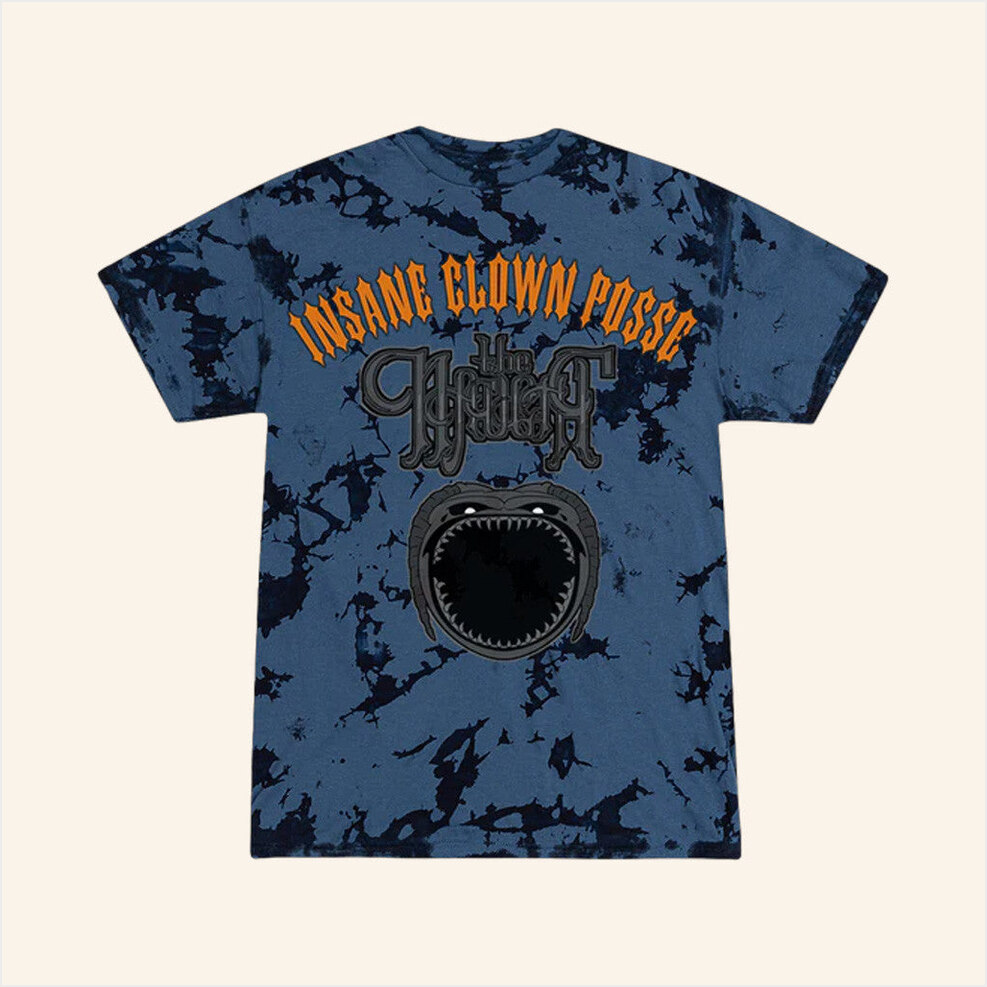 Insane Clown Posse Merch Cold And Dark T-Shirt Navy Ice Dye Shirt Him Gifts Gifts For BFF-1