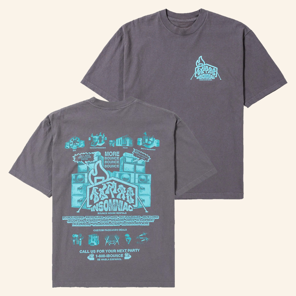 Insomniac Merch Bouncy House SS T-Shirt Best Gifts For Boyfriend-1