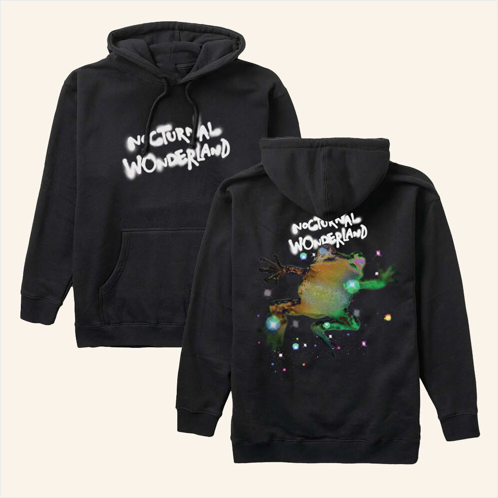 Insomniac Merch Nocturnal Wonderland Lilypad Dreams Hoodie Gifts For Husband Gifts For BFF-1