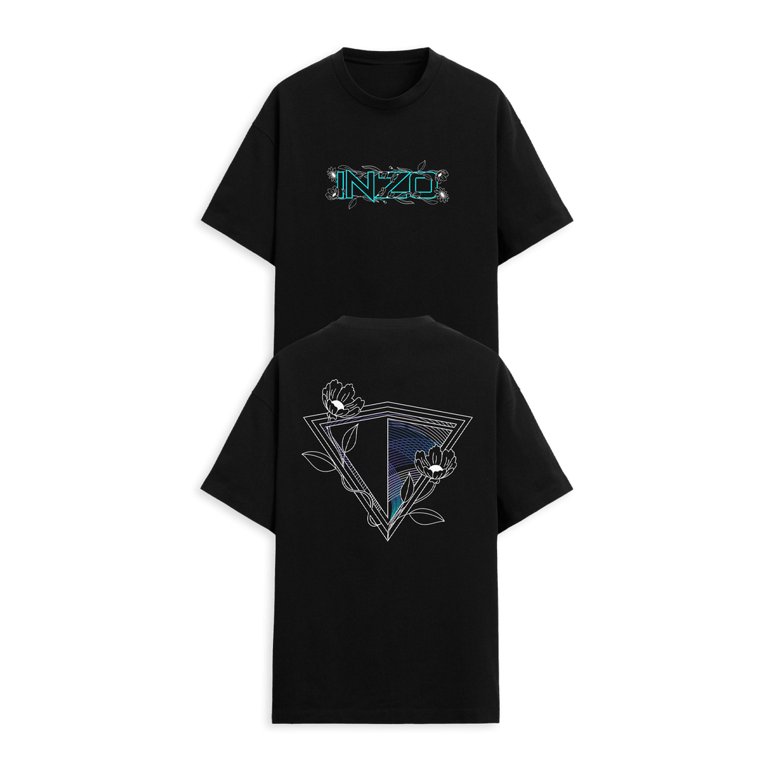 Inzo Merch 2025 Flowers In My Heart Black T-Shirt Gift Ideas For Husband-1 Inzo Merch 2025 Flowers In My Heart Black T-Shirt Gift Ideas For Husband-1