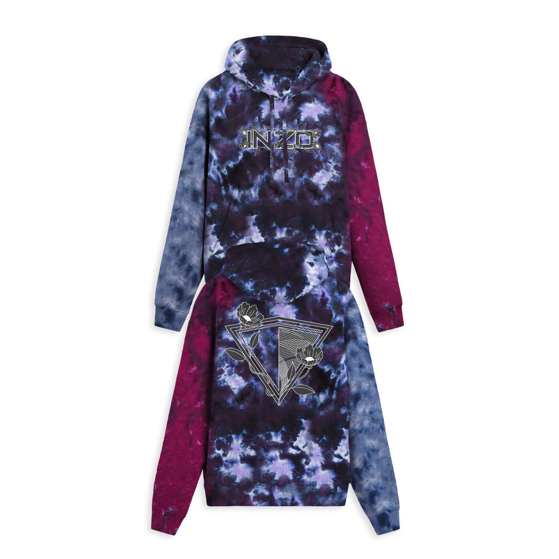 Inzo Merch 2025 Flowers In My Heart Tie Dye Hoodie Gifts For Wife-1