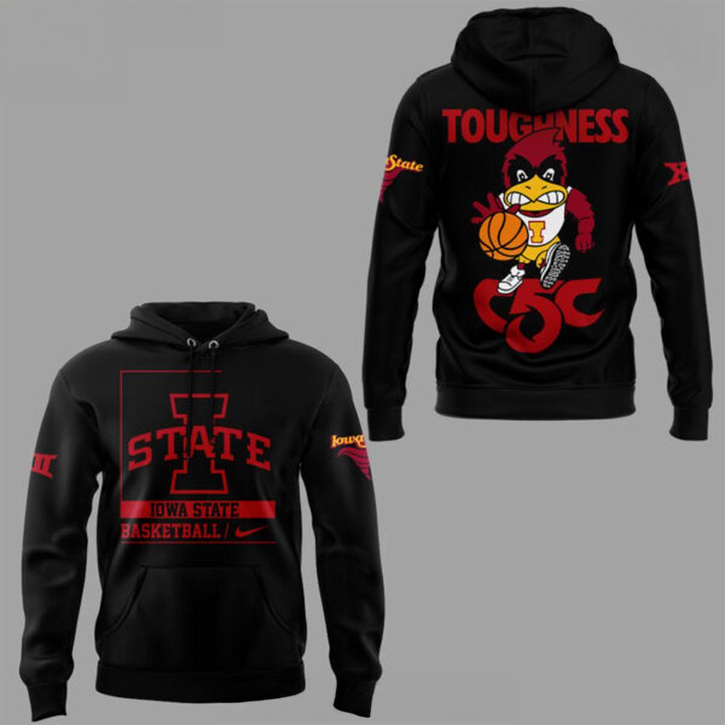 Iowa State Basketball TOUGHNESS C5C Hoodie Gift For Basketball Lover-1