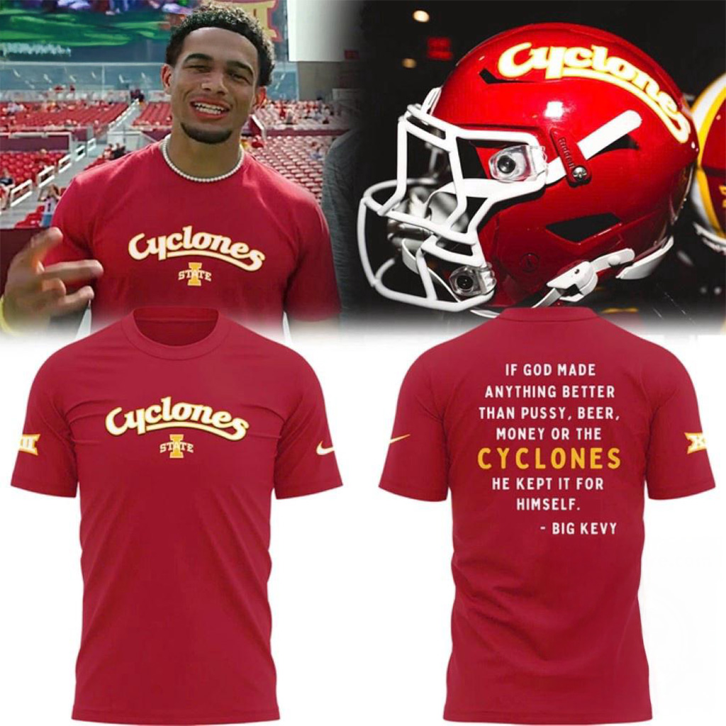 Iowa State Cyclones Big Kevy 2025 T-Shirt Cyclones Merch Gifts For Football Fan-1