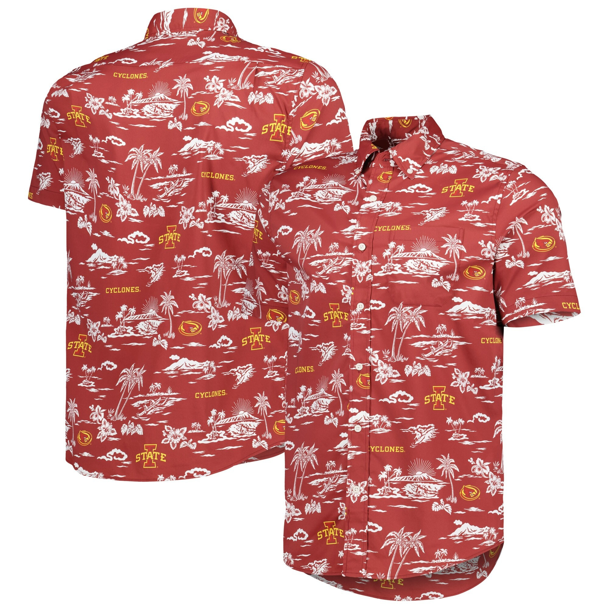 Iowa State Cyclones Hawaiian Shirt NCAA Aloha Shirt First Fathers Day Gift-1
