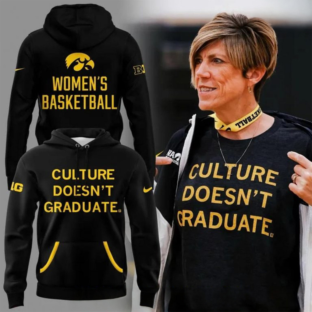 Iowa Women's Basketball Culture Doesn't Graduate Special Hoodie Gift For Basketball Lover-1