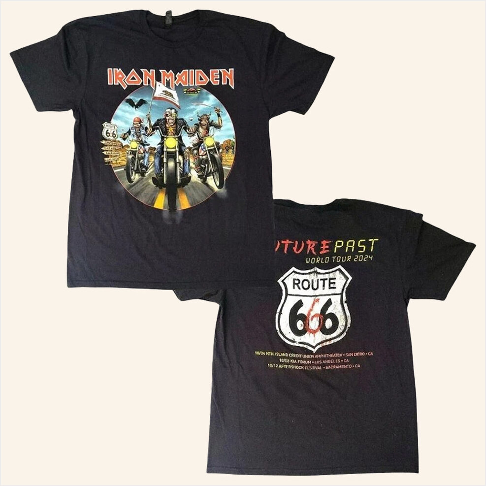 Iron Maiden The Future Past Tour California T-Shirt Gifts For Music Fans Birthday Gifts For BFF-1
