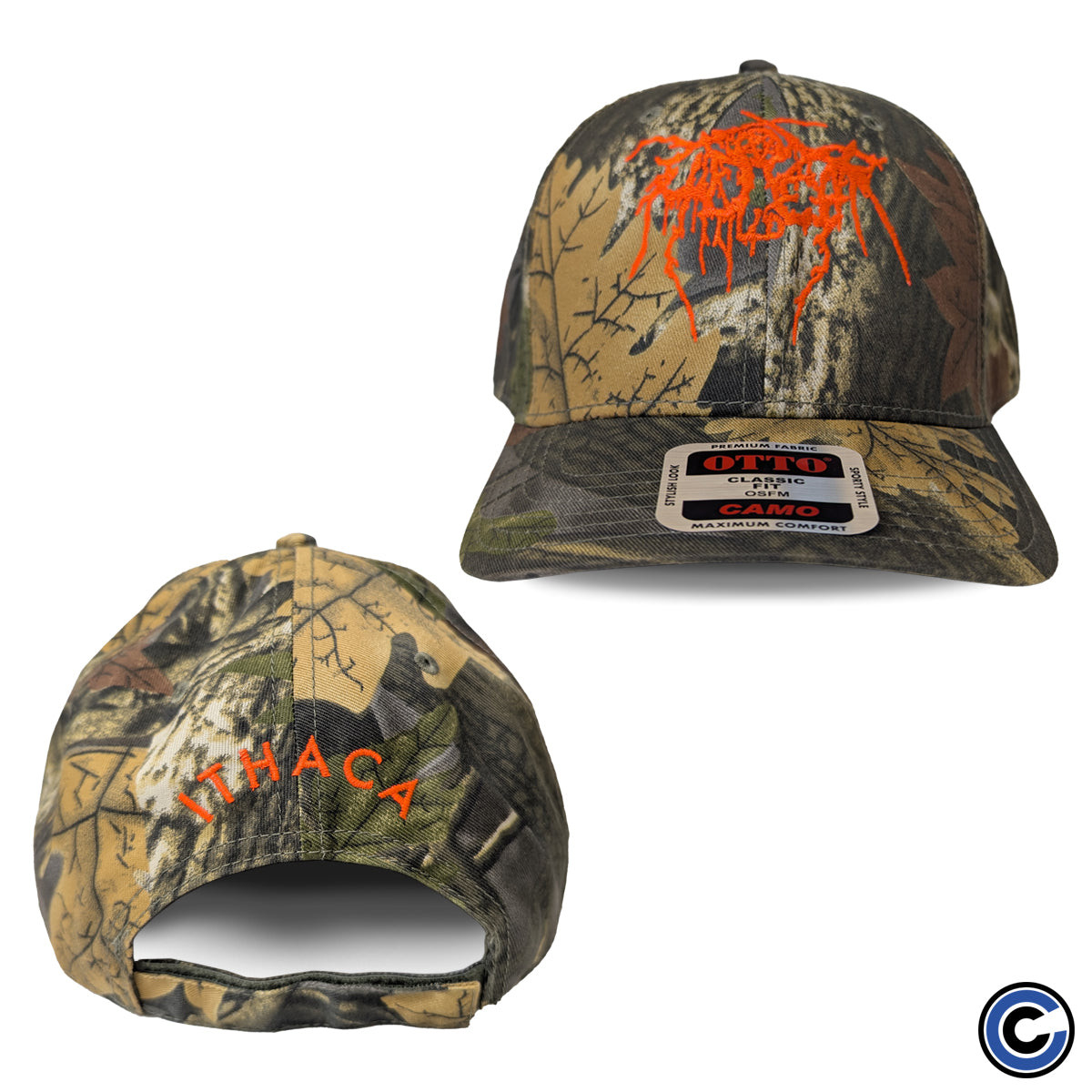 Ithaca Logo Camo Hat Gifts For Adult Son-1