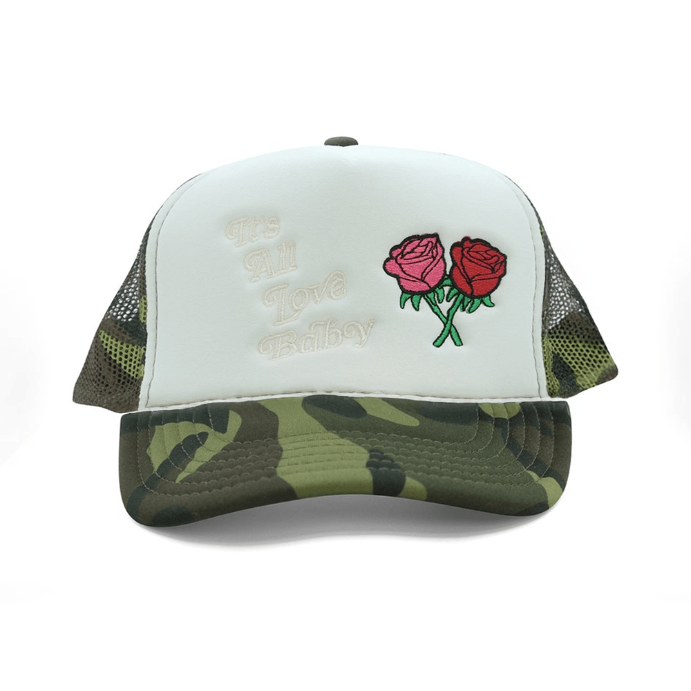 It's All Love Baby Trucker Hat Camo Fathers Day Delivery Gifts-1