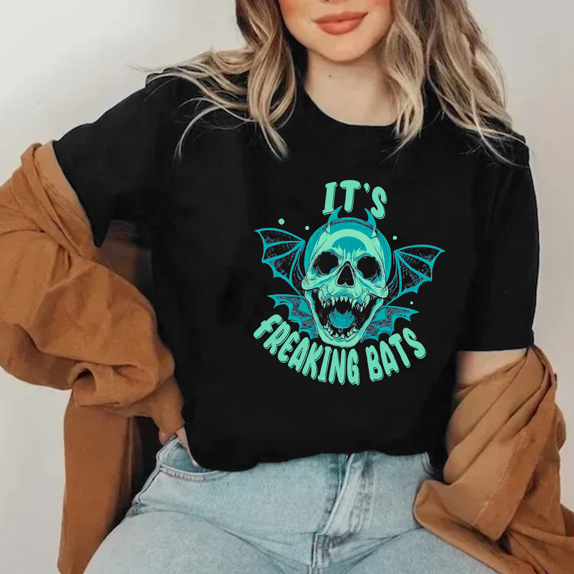 It's Freaking Bats Shirt 2025 Halloween Horror T-Shirt Gifts For Men Women-1