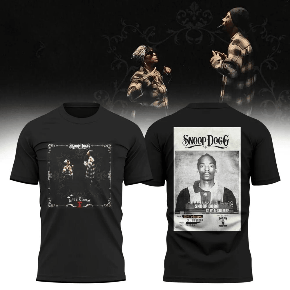 Iz It A Crime Snoop Dogg x Death Row Shirt Snoop Dogg Merch Gifts For Music Fans-1