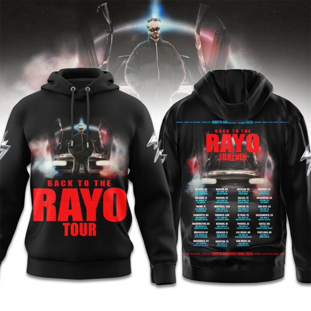 J Balvin Back To The Rayo Tour 2025 T-Shirt Gifts For Music Fans-1