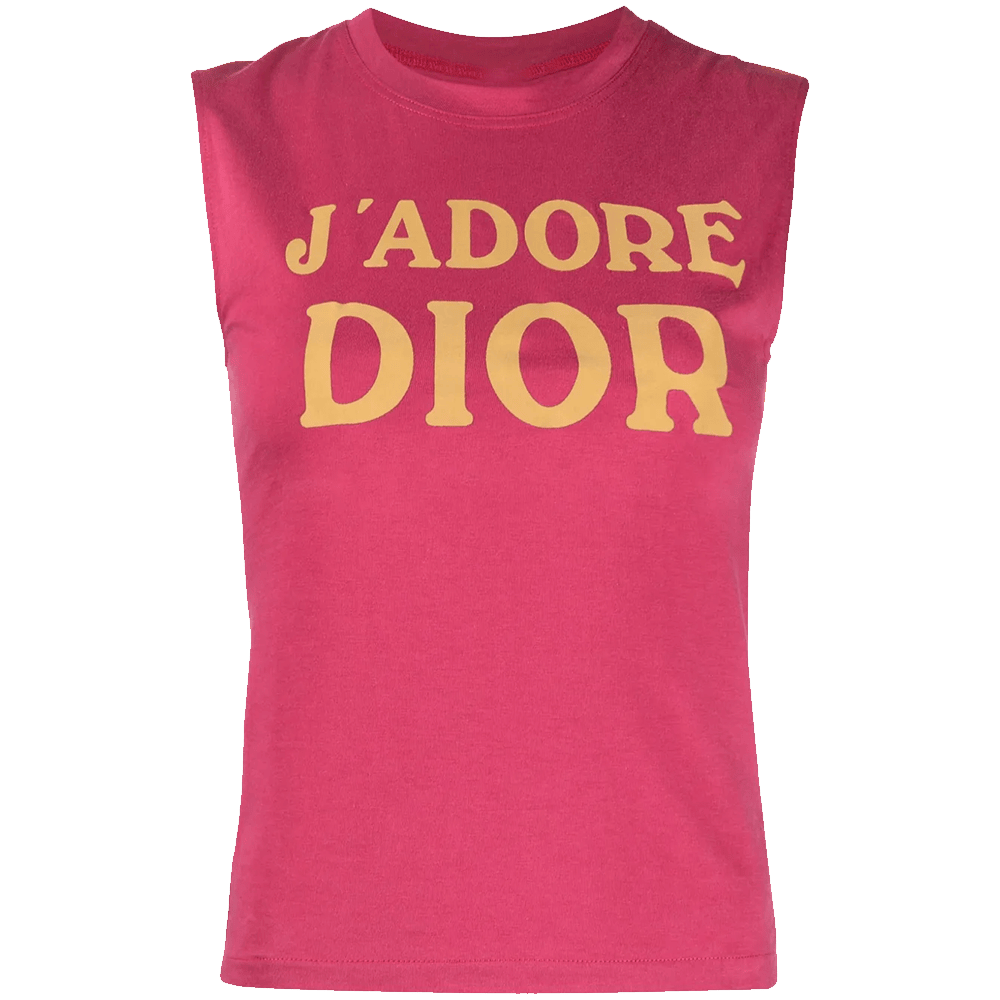 J'Adore Dior Tank Top Christian Dior Pre-Owned 2002 Tank Top Mother's Day Gifts For Daughter-1