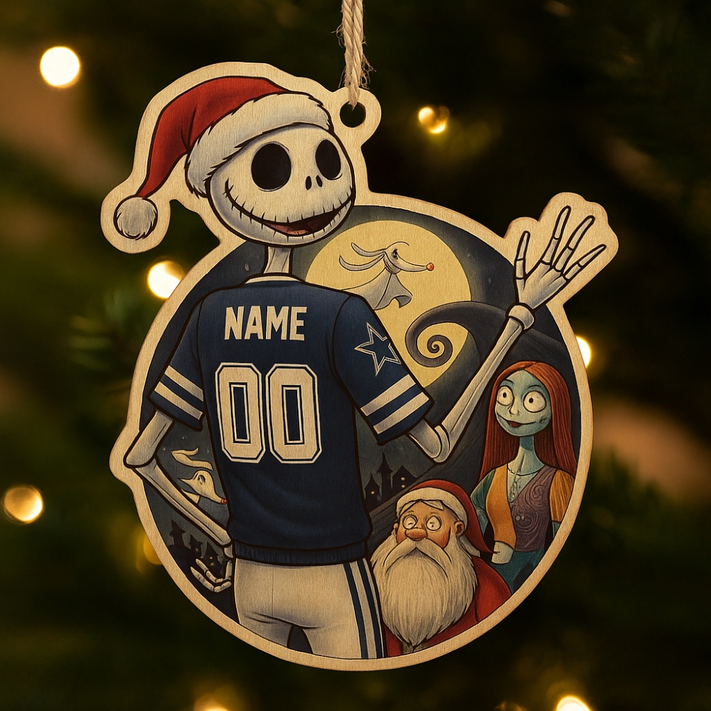 Jack Skellington Dallas Cowboys Christmas Ornament 2025 Christmas Decoration Gift-1 Jack Skellington Dallas Cowboys Christmas Ornament 2025 Christmas Decoration Gift-1
