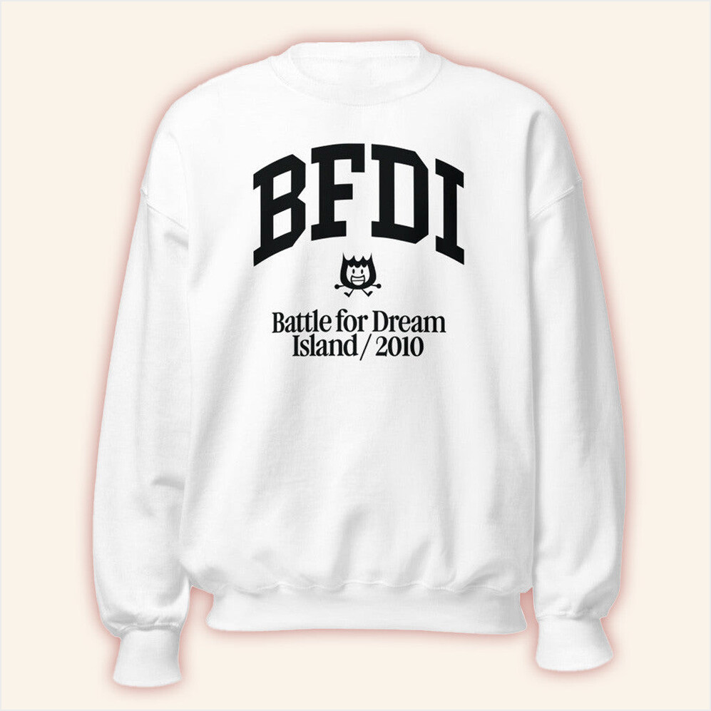 Jacknjellify BFDI Merch Battle For Dream Island 2010 Sweatshirt Gifts For Friends Gifts For Him-1