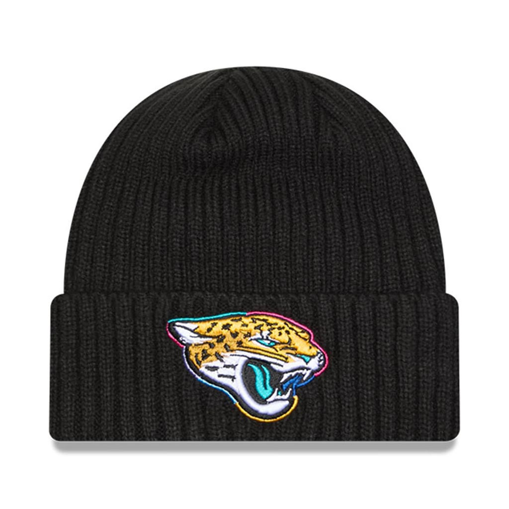 Jacksonville Jaguars Crucial Catch NFL Beanie 2025 Rainbow Jaguars Merch Gift For Brother-1