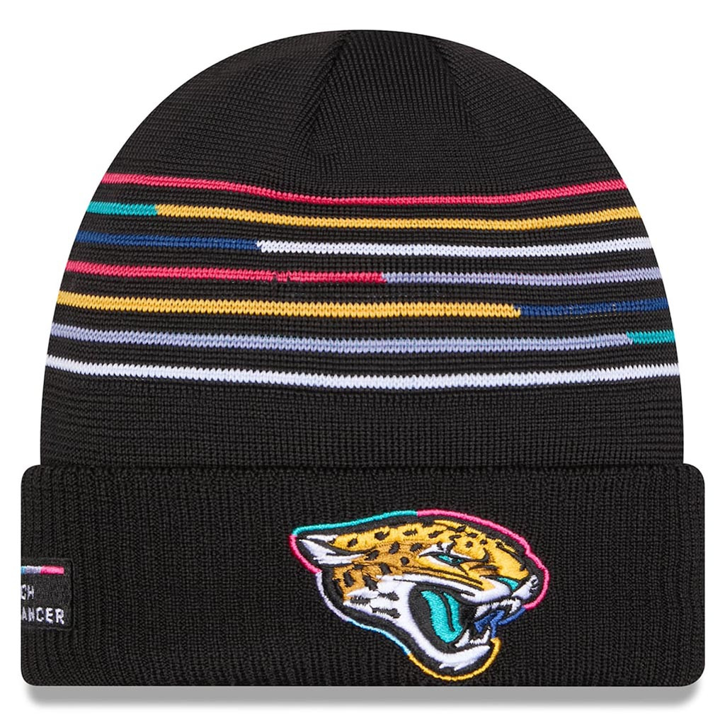 Jacksonville Jaguars Crucial Catch NFL Beanie 2025 Rainbow Jaguars Merch Gift For Him-1
