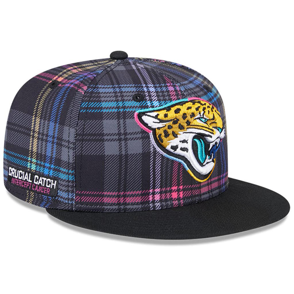 Jacksonville Jaguars Crucial Catch NFL Snapback Hat 2025 Rainbow Jaguars Merch Fan Gifts-1