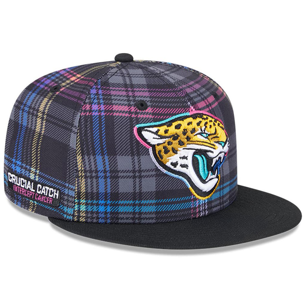 Jacksonville Jaguars Crucial Catch NFL Snapback Hat 2025 Rainbow Jaguars Merch Gift For Fan-1