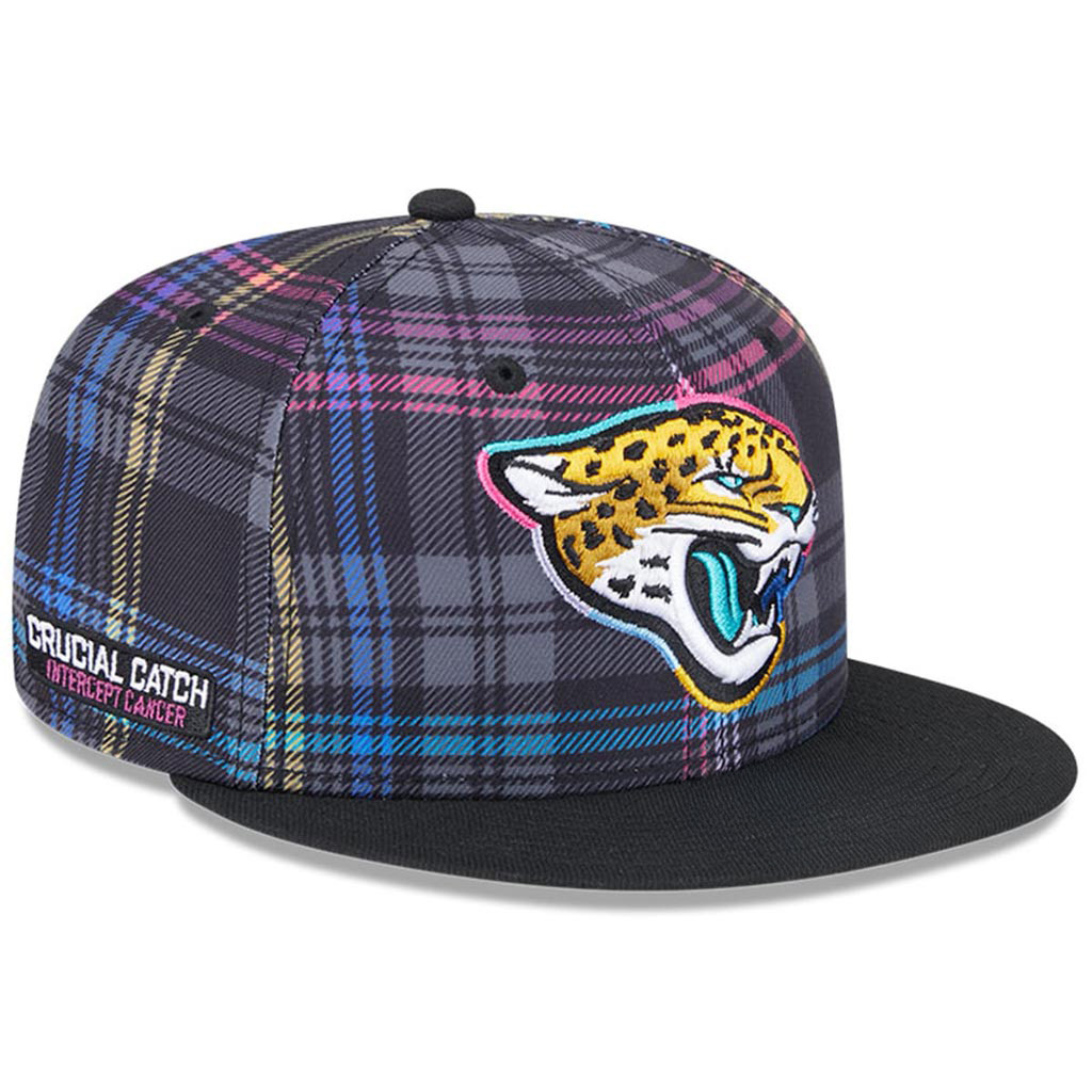 Jacksonville Jaguars Crucial Catch NFL Snapback Hat 2025 Rainbow Jaguars Merch Gift For Men-1