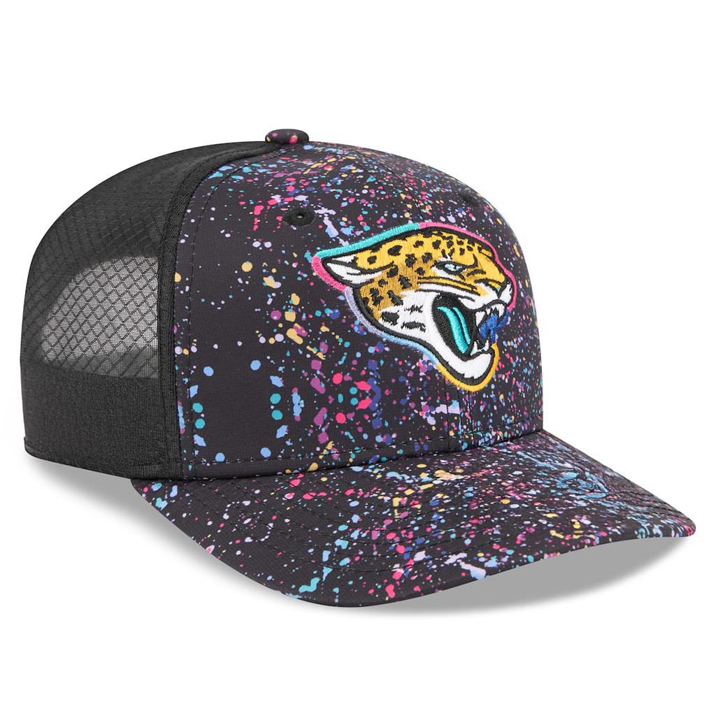 Jacksonville Jaguars Crucial Catch NFL Trucker Hat 2025 Rainbow Jaguars Merch-1