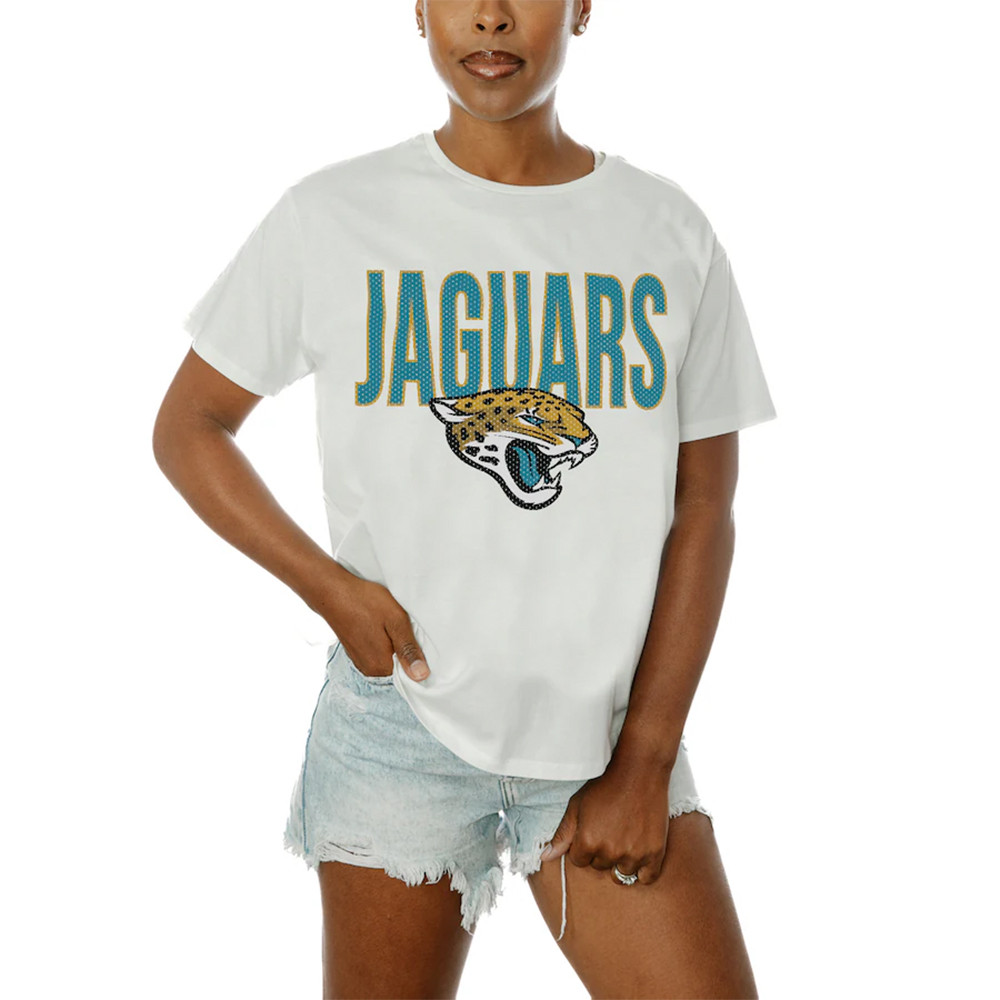 Jacksonville Jaguars Gameday Couture Women's Keep It Up T-Shirt Football Gifts For Men-1