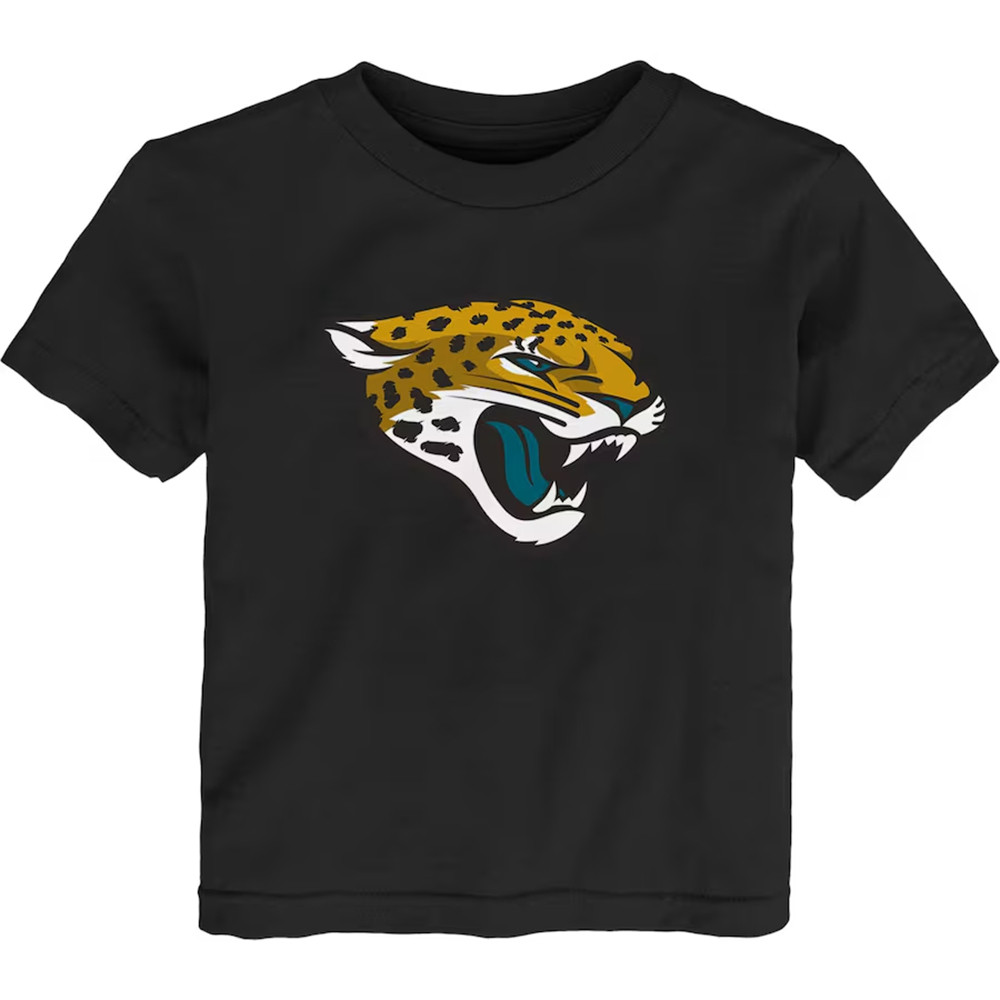 Jacksonville Jaguars Logo Black T-Shirt Football Fan Gift Ideas-1