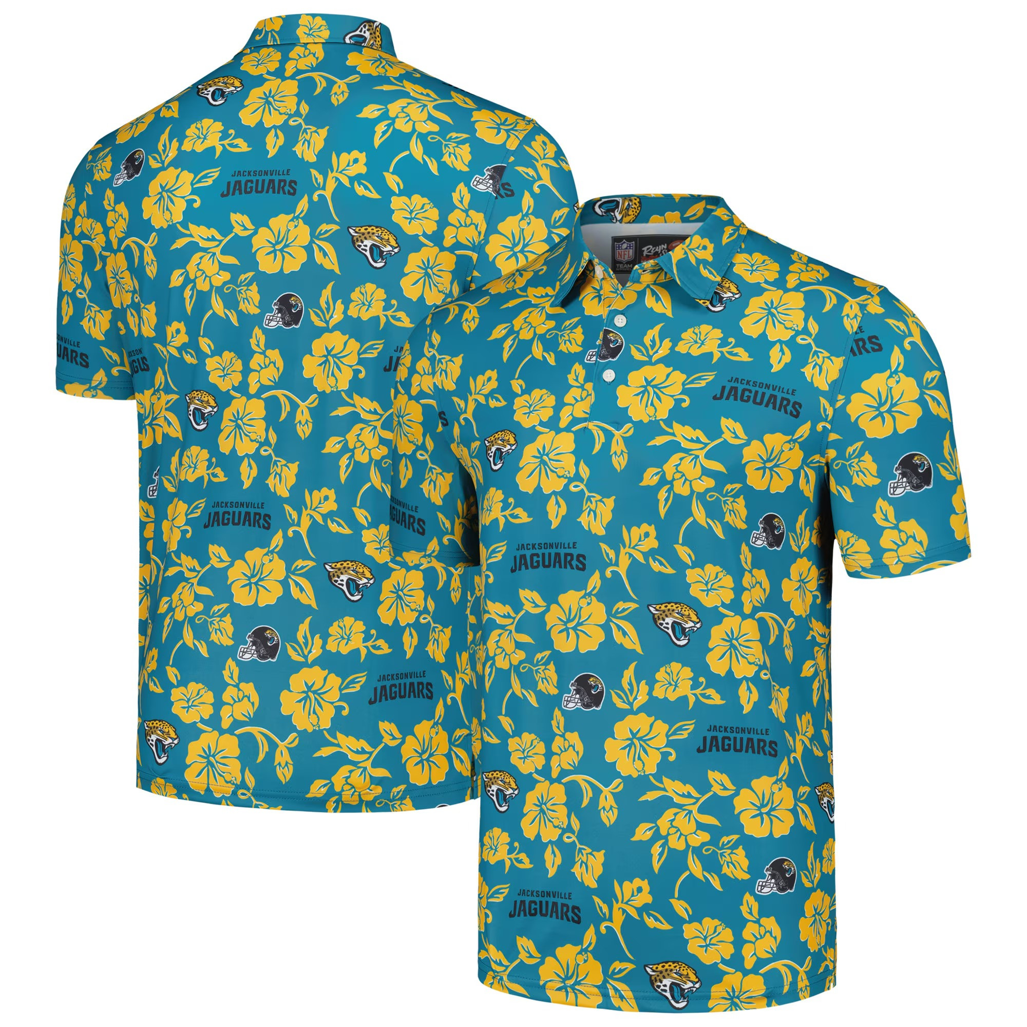 Jacksonville Jaguars Polo Shirt NFL Aloha Shirt Football Gifts For Men-1